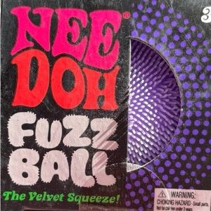 Nee Doh Fuzz Ball Purple Toy new
